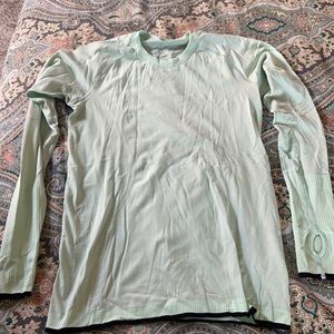 Lululemon swiftly long sleeve tee - size 8, mint